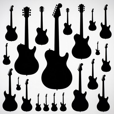 Silhouette Electric Guitars Collection