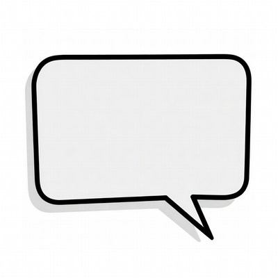 Empty Speech Bubble Illustration