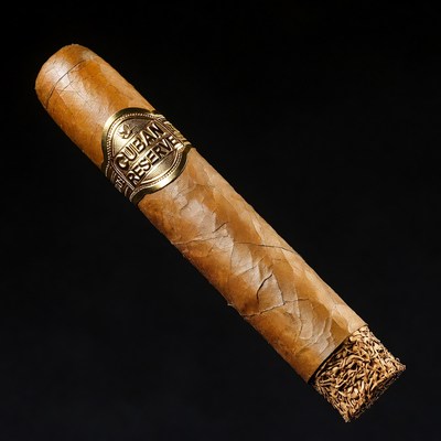 Cuban Reserve Cigar on Black Background