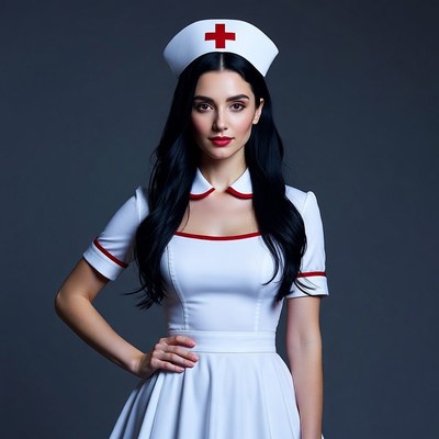 Beautiful woman in nurse uniform