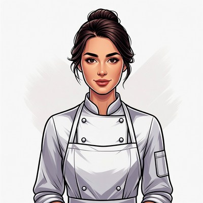Female Chef Illustration