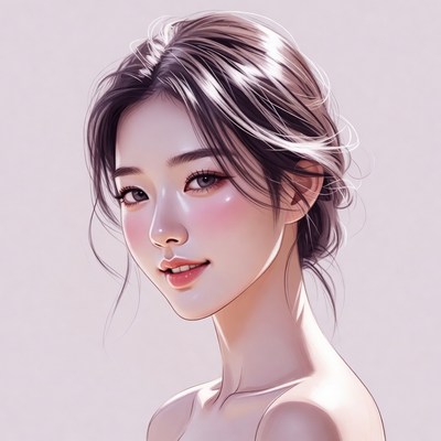 Beautiful Asian woman portrait