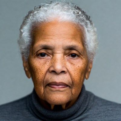 Elderly African-American woman portrait