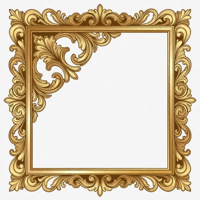 Ornate Golden Baroque Frame
