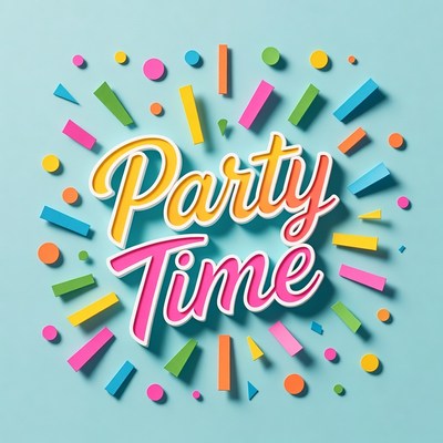 Party Time with Colorful Shapes
