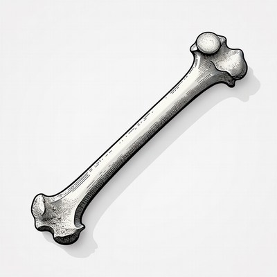 Human Femur Bone Illustration
