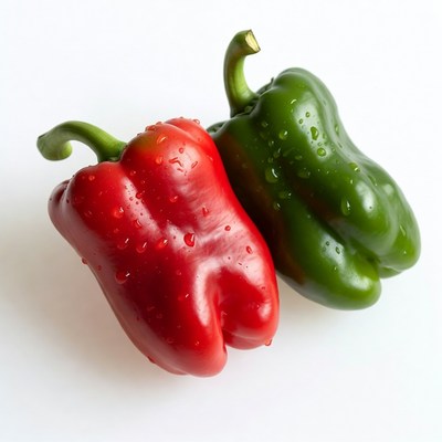 Red and Green Bell Peppers