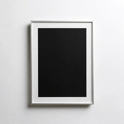 Empty Black Picture Frame