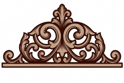 Ornate Baroque Scroll Ornament