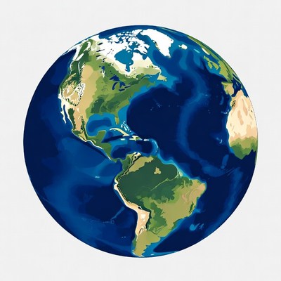 Earth Globe Illustration