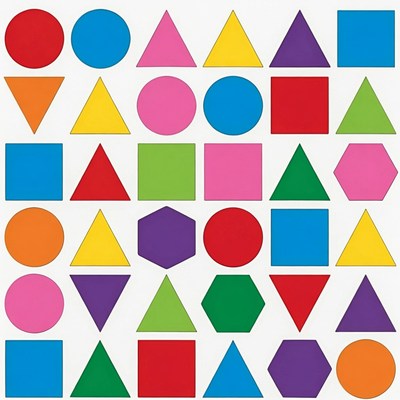 Colorful Shapes Grid
