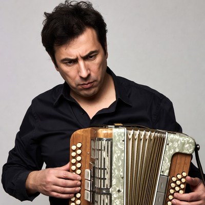 Man playing accordion