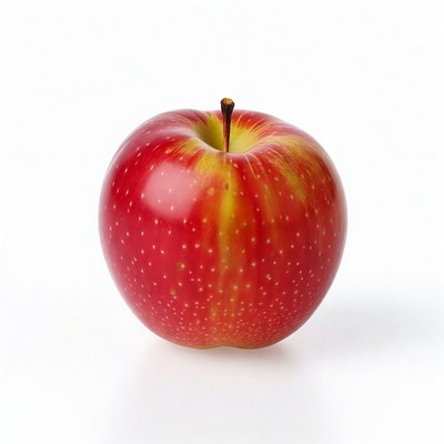 Red apple with stem