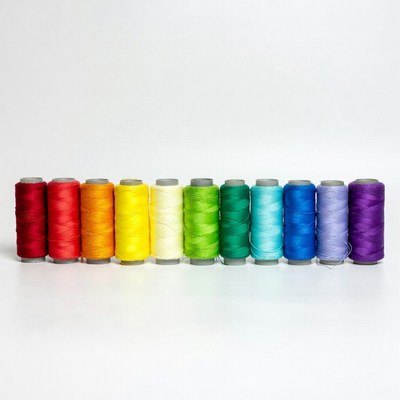 Rainbow Spools of Thread
