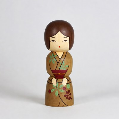 Japanese Kokeshi Doll in Kimono