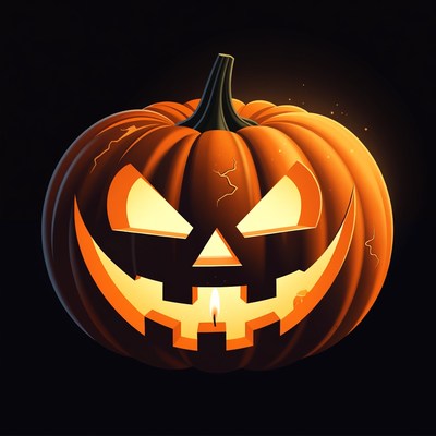 Jack-o'-lantern pumpkin illustration