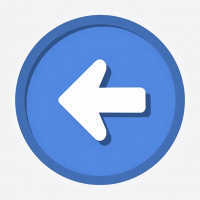 Blue back arrow icon