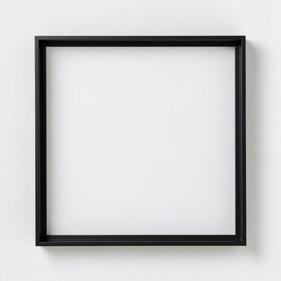 Black Frame with White Mat