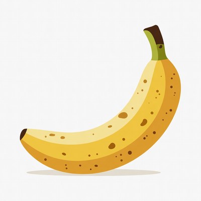 Ripe banana illustration