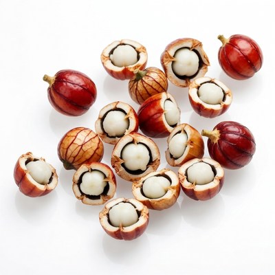 Rambutan Fruits with White Seeds