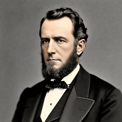 Man in formal suit with beard