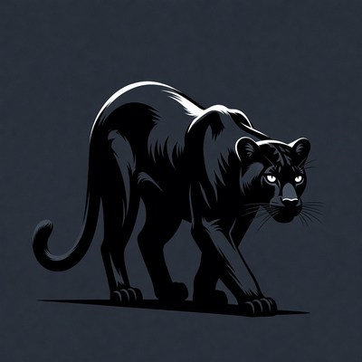 Black Panther Prowl Illustration
