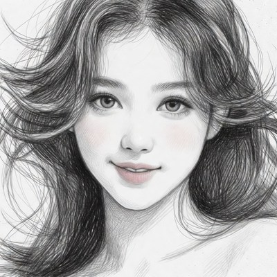 Beautiful Asian woman smiling portrait