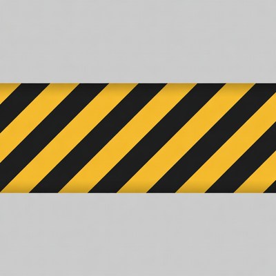 Yellow Black Diagonal Stripes
