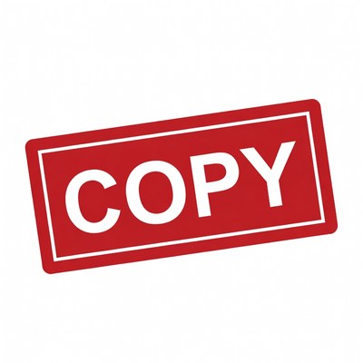 Red Copy Stamp