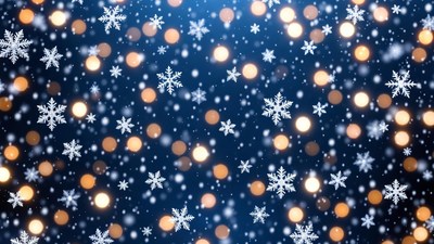 Sparkling Snowflakes with Bokeh Lights