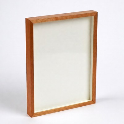 Wooden Picture Frame with White Mat