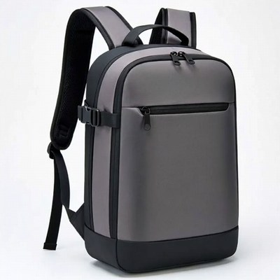 Gray Black Modern Backpack