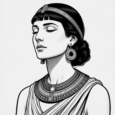 Ancient Egyptian Woman Portrait