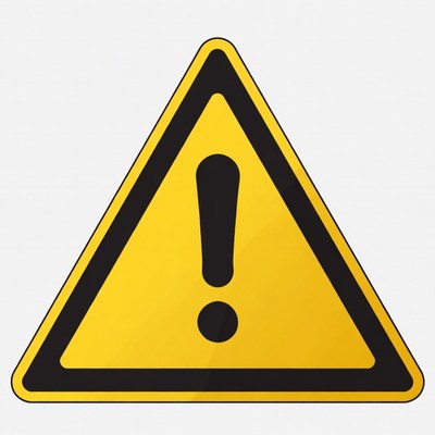 Yellow Warning Sign Icon