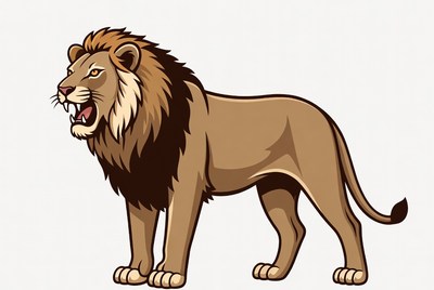 Roaring Lion Illustration