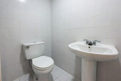 White Tiled Small Bathroom