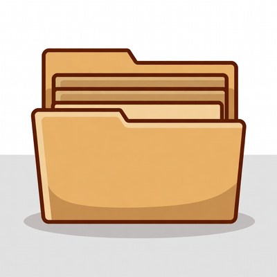 Open Brown Folder Icon