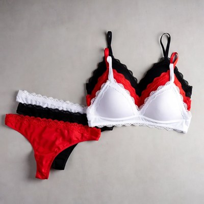 Lace Bras and Panties Set