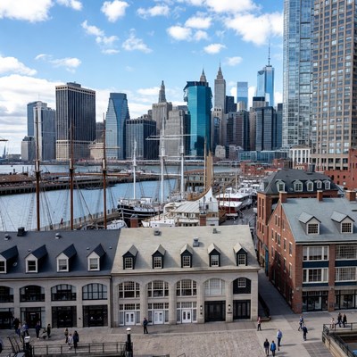 New York City Skyline Brooklyn Waterfront