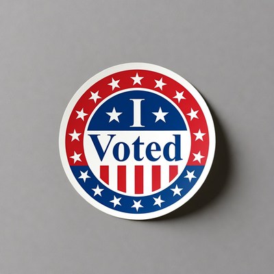 I Voted Sticker