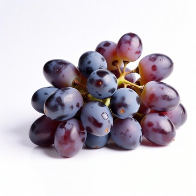 Cluster of Fresh Purple Grapes
