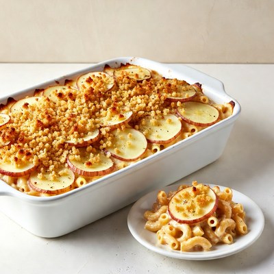 Au Gratin Potatoes with Mac and Cheese