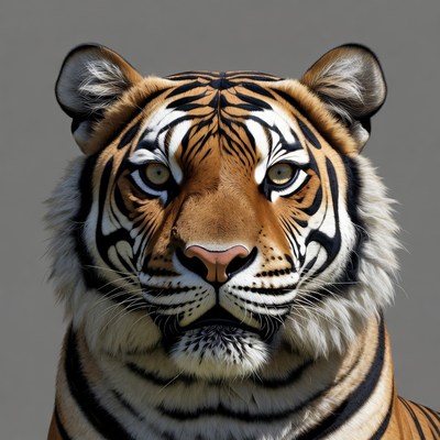 Close-up Bengal tiger face