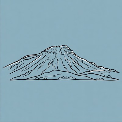 Mountain Outline Illustration