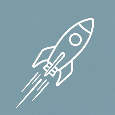 Rocket launching upward