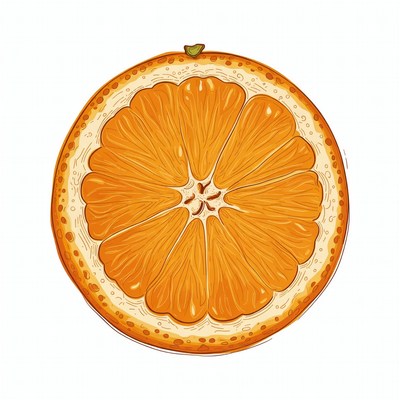 Sliced Orange Illustration