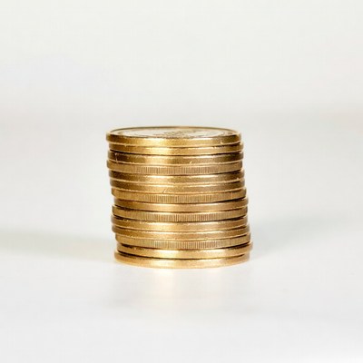 Stack of gold coins