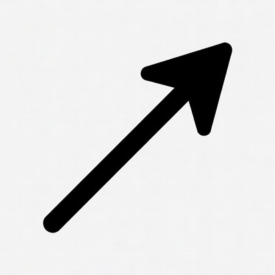 Black upward arrow icon