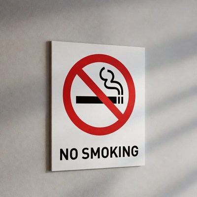 No Smoking Sign on Wall