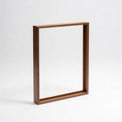 Wooden Picture Frame Isolated